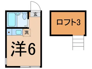 ユナイト東寺尾カルロス【1階】の間取り