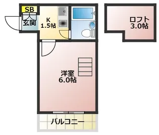 ラ・フルール【1階】の間取り