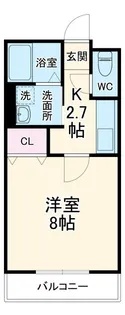 シャトーハイムK【1階】の間取り