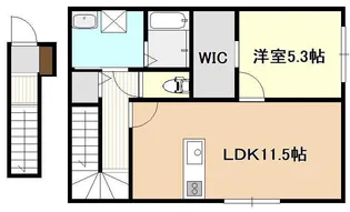 FLOURISH IN 旭町【2階】の間取り