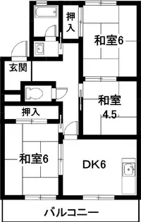 アイワコーポ【3階】の間取り