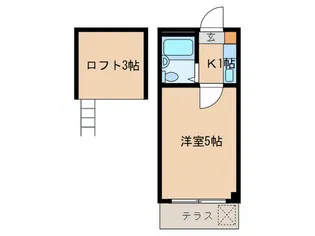 メゾンレオ絹の道【1階】の間取り