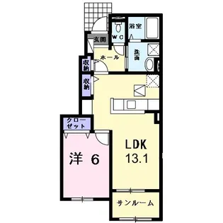 シェーンハイムIII【1階】の間取り