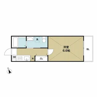 La vita竹ノ塚【1階】の間取り