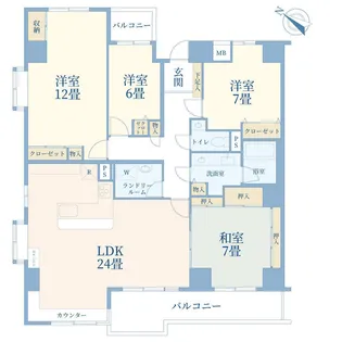 ライオンズガーデン西浦和 A棟【11階】の間取り