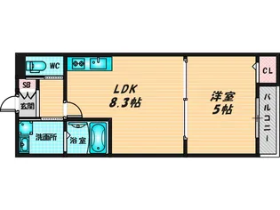 janvier【1階】の間取り