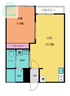 EXCEL長田A【2階】の間取り