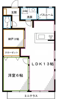 CasaVerde南荻窪D棟【1階】の間取り