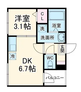 TeaPavilion【2階】の間取り