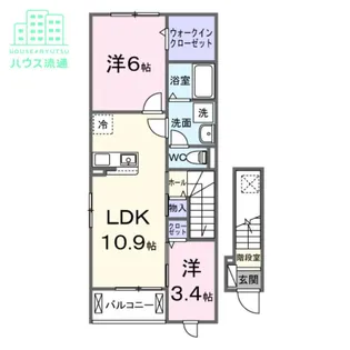 ドルチェ協和【2階】の間取り