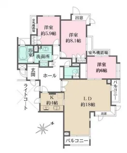 ライブタウン白楽【2階】の間取り