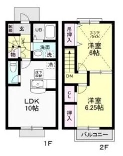 コートテラス Aの間取り