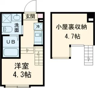 エスパガーデン江戸川【1階】の間取り