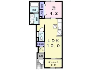 セレーノA【1階】の間取り