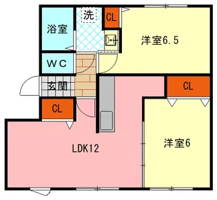 レイクシティ A【1階】の間取り