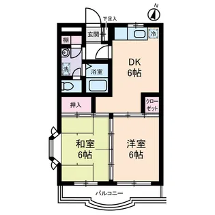ポポラーレ壱番館【3階】の間取り