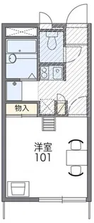 レオパレスエスポワール【2階】の間取り