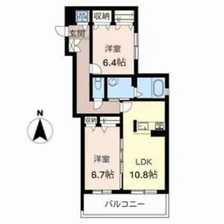 crossroads【3階】の間取り
