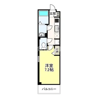 b CASA 天王町【2階】の間取り