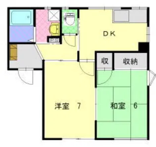 ハウスリバーサイド【1階】の間取り