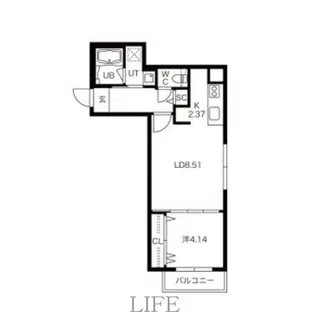 BPRレジデンス二十四軒【3階】の間取り