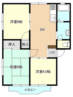 河内ハイツ【2階】の間取り