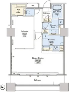 レジディアタワー上池袋【11階】の間取り