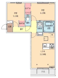 フェリス【2階】の間取り