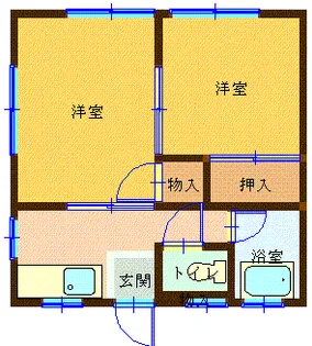 小西アパート【1階】の間取り