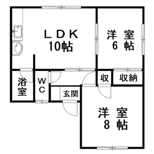 コーポナツ【1階】の間取り