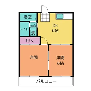 シャルムA【1階】の間取り