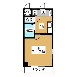 セルシオン池下【4階】の間取り