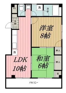 メゾン三羊【1階】の間取り
