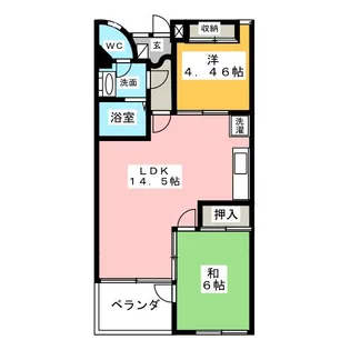 ゴールドコーストスウィート【2階】の間取り