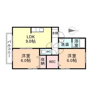 グロリアB棟【2階】の間取り