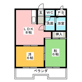 カサ松下【5階】の間取り