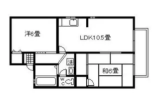 セジュール黎明A棟【2階】の間取り