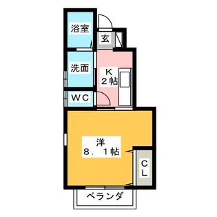 ビラエルム【1階】の間取り