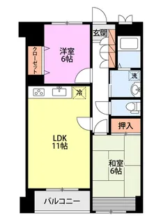 ロイヤル千歳21【1階】の間取り