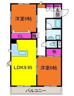 NBSピアチェーレ【3階】の間取り