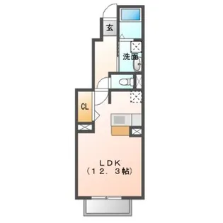 Seis豊潤 B棟【1階】の間取り