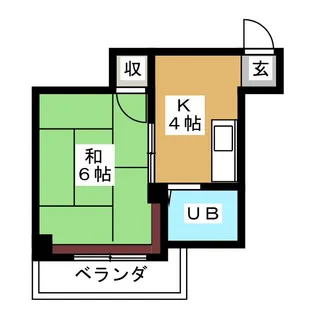 太田ハイツ【3階】の間取り