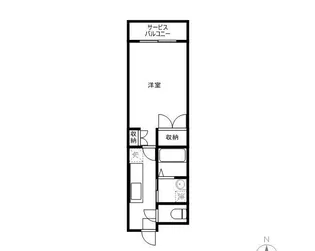 安武マンション城北【2階】の間取り