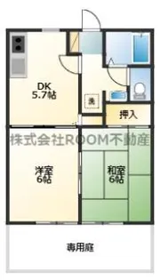 ホーマットライラック【1階】の間取り