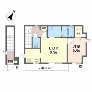 ネオ トリニティー千代田【2階】の間取り