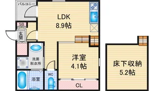 La Premie re【1階】の間取り