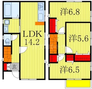 千葉県柏市戸張【一戸建】の間取り