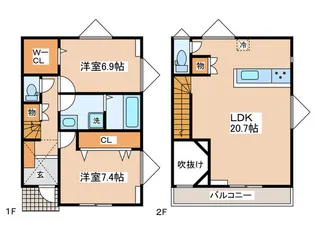 神奈川県川崎市川崎区浅田3【一戸建】の間取り