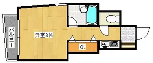 ステイツ久留米【5階】の間取り