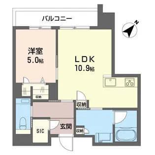 ザ・フラッグ【2階】の間取り